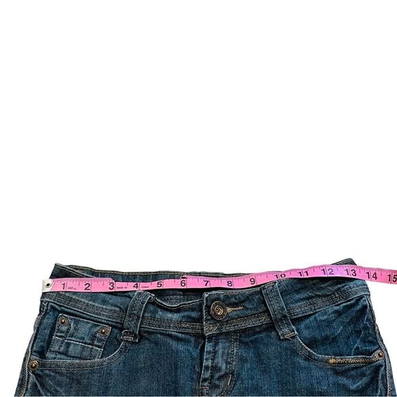 Next Jeans Medium Wash Low Rise Denim Cutoff Shorts - Size 26 - Picture 9 of 13